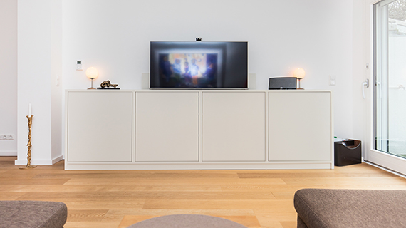 custom tv stand neutral media cabinet living room
